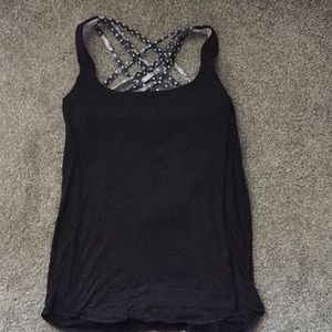 Lululemon Wild tank black and Polka dots